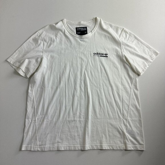Adidas Mens Built for Purpose White Black‎ Short Sleeve Graphic Shirt XXL 2XL - Picture 1 of 13
